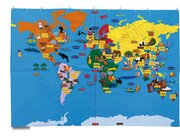 Riesen Weltkarte mit 196 Filzmotiven, ab 3 Jahre