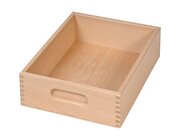 Uhl-Bausteinkasten, leer, Buche natur