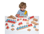 Wooden Counting Blocks, Z�hlsteine-Set aus Holz, ab 2 Jahre