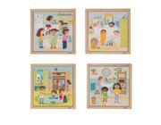 Educo Tgliche Routine-Puzzles  4-teiliges Set