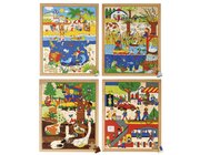 Puzzles drber und drunter - 4er Set, ab 5 Jahre