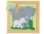 Tier-Puzzle Mutter und Kind - Elefant