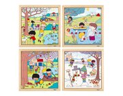 Jahreszeiten Puzzles, 4er Set, 3-5 Jahre