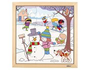 Jahreszeiten Puzzle Winter, 3-5 Jahre