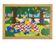 Puzzle Kinderaktivitäten - Picknick, ab 3 Jahre