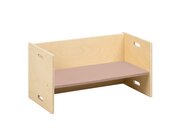 Kubenbank 72 x 36 cm, Sitzflche Altrosa