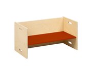 Kubenbank 72 x 36 cm, Sitzflche Indischrot