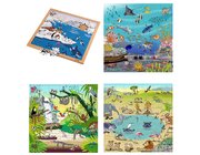 Vokabel-Puzzles Set Lebensrume, ab 4 Jahre