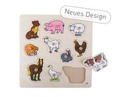 Steckpuzzle Nutztiere, ab 3 Jahre