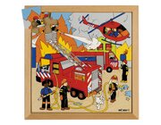 Thema-Puzzle Strae - Feuer, ab 4 Jahre