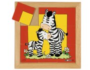Tier-Puzzle Mutter und Kind - Zebra