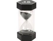 Mega Sanduhr 15 Minuten schwarz, 16 cm hoch