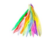 Chiffontcher Set gro, 10 Stck in 10 Farben, 130 x 130 cm
