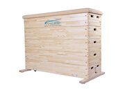 Grevinga Sprungkasten gro, 150 x 50 x 110 cm, 5-teilig, aus Kiefernholz mit Schwenkrolleneinrichtung