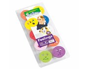 Jumbo Stempel - Thema Gefhle und Emotionen - 10 Stck, Gre 8 cm