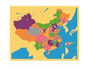 Montessori Puzzlekarte China, ab 5 Jahre