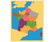 Montessori Puzzlekarte Frankreich, ab 5 Jahre