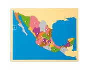 Montessori Puzzlekarte Mexiko, ab 5 Jahre