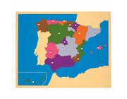 Montessori Puzzlekarte Spanien, ab 5 Jahre