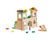 3D-Schloss, Holzform f�r kleine LEGO-Bausteine, ab 3 Jahre