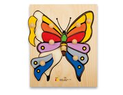 Holz-Puzzle Schmetterling mit großen Griffen, ab 3 Jahre