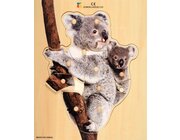 Holz-Puzzle realistisch Koala, Mutter mit Jungtier, ab 2 Jahre