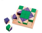 Jakolino, Legespiel mit 16 Holzwrfeln, ab 4 Jahre