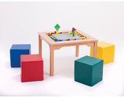 LEGO Spieltisch für LEGO und DUPLO mit 4 Schaumstoffwürfeln, inkl. Steine 51002