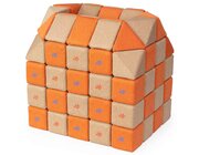 Jolly Heap Set CREATIVE beige-orange, Riesen-Magnetbaussteine