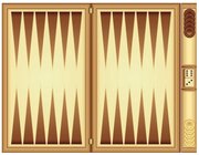 Spielteppich Backgammon inkl. Zubehr