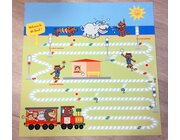 Spielteppich Die lustige Lok, 1x1 m, ab 3 Jahre