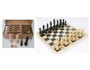 Schach/Dame inkl. Figuren, Spielteppich