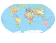 Leinenkarte in Schulausfhrung, Staaten der Erde