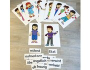 Zuordnungsset-Teppichset Emotionen in Deutsch und Englisch