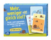 Mehr, weniger oder gleich viel?, Kartenspiel, 3-6 Jahre