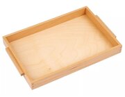 Einfaches Holztablett: mittelgro, 32 x 22 x 3,5 cm