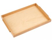 Einfaches Holztablett: gro, 44 x 31 x 3,5 cm