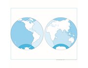 Kontrollkarte Ozeane: unbeschriftet, ab 5 Jahre