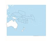 Kontrollkarte Ozeanien: unbeschriftet, ab 5 Jahre