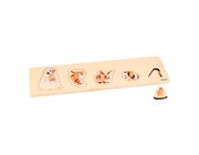 Kleinkind Puzzle - 5 Heimtiere, ab 1 Jahr