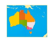 Puzzlekarte Australien