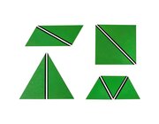 Satz Konstruktive Dreiecke Grün, ab 3 Jahre