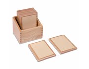 Tasttäfelchen in Holzbox - 10 Stück, fein, ab 3 Jahre