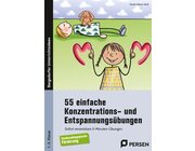 55 einfache Konzentrations- und Entspannungsbungen, Buch, 1.-5. Klasse