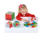 Translucent Solid Magnetic Polydron Klassenset, 72 Teile, ab 3 Jahre