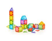 Translucent Solid Magnetic Polydron Klassenset, 72 Teile, ab 3 Jahre