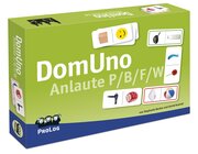 DomUno Anlaute P/B/F/W, Sprachlernspiel, ab 5 Jahre