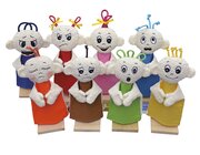 Handpuppenset Emotionen, 8 Spielpuppen, Gre 30 cm. ab 0 Jahre