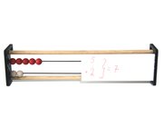 Rechenrahmen, rot/weiss/blau RE-Wood mit beschreibbarer Blende (so lange der Vorrat reicht)