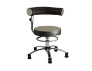 Sanus Gesundheitsstuhl  36-43 cm mit h�henverstellbarer Lehne, Kunstleder beige/schwarz, mit Gleiter